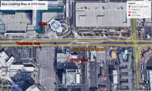 Bus loading map at OYO Hotel