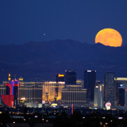 Blue moon over las vegas