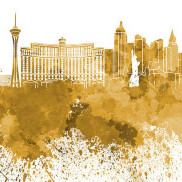 gold vegas sky adstract