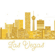 gold vegas skyline